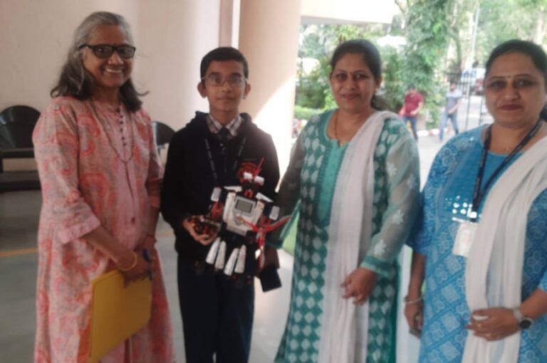 A robot model created by a fifth-grade student